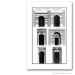 Les Ordres d'Architecture : Portes. Encyclopédie Diderot & d'Alembert, 1751-1777
