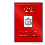 22° Royal Hache Prince du liban. Rite Ecossais Ancien et Accepté. Franc-maçonnerie
